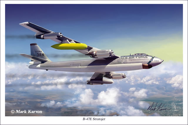 "B-47E Stratojet" Mark Karvon Giclee Print